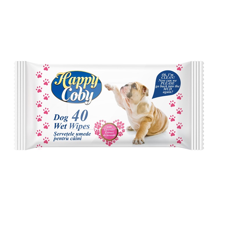 Mitrās salvetes suņiem HAPPY COBY